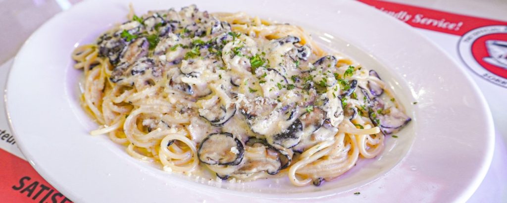 MUSHROOM CREAM SAUCE SPAGHETTI