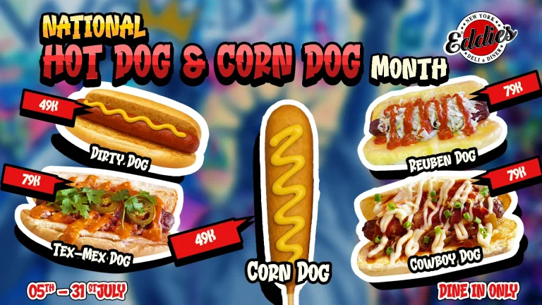 Hot Dogs Near Me? Celebrate National Hot Dog & Corn Dog Month at Eddie’s Saigon!