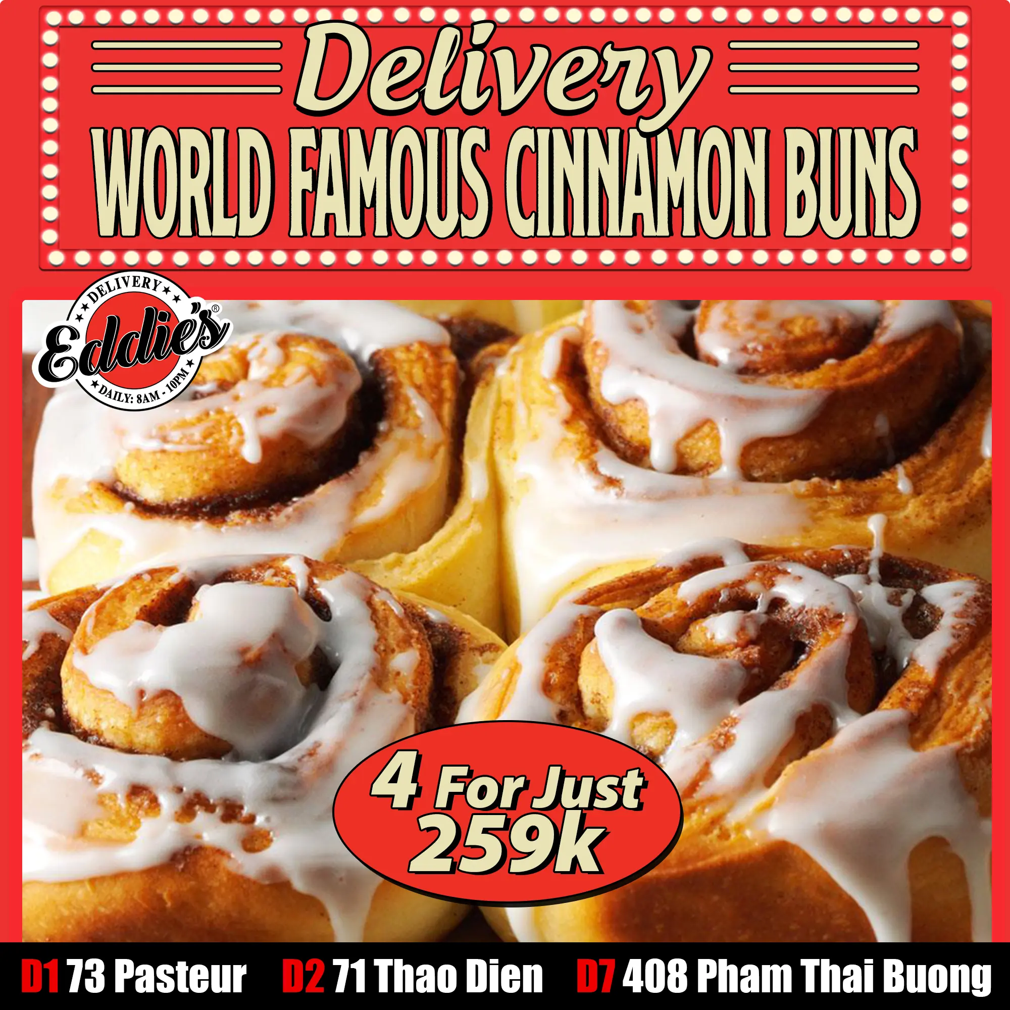 Combo 4 Cinnamon Buns