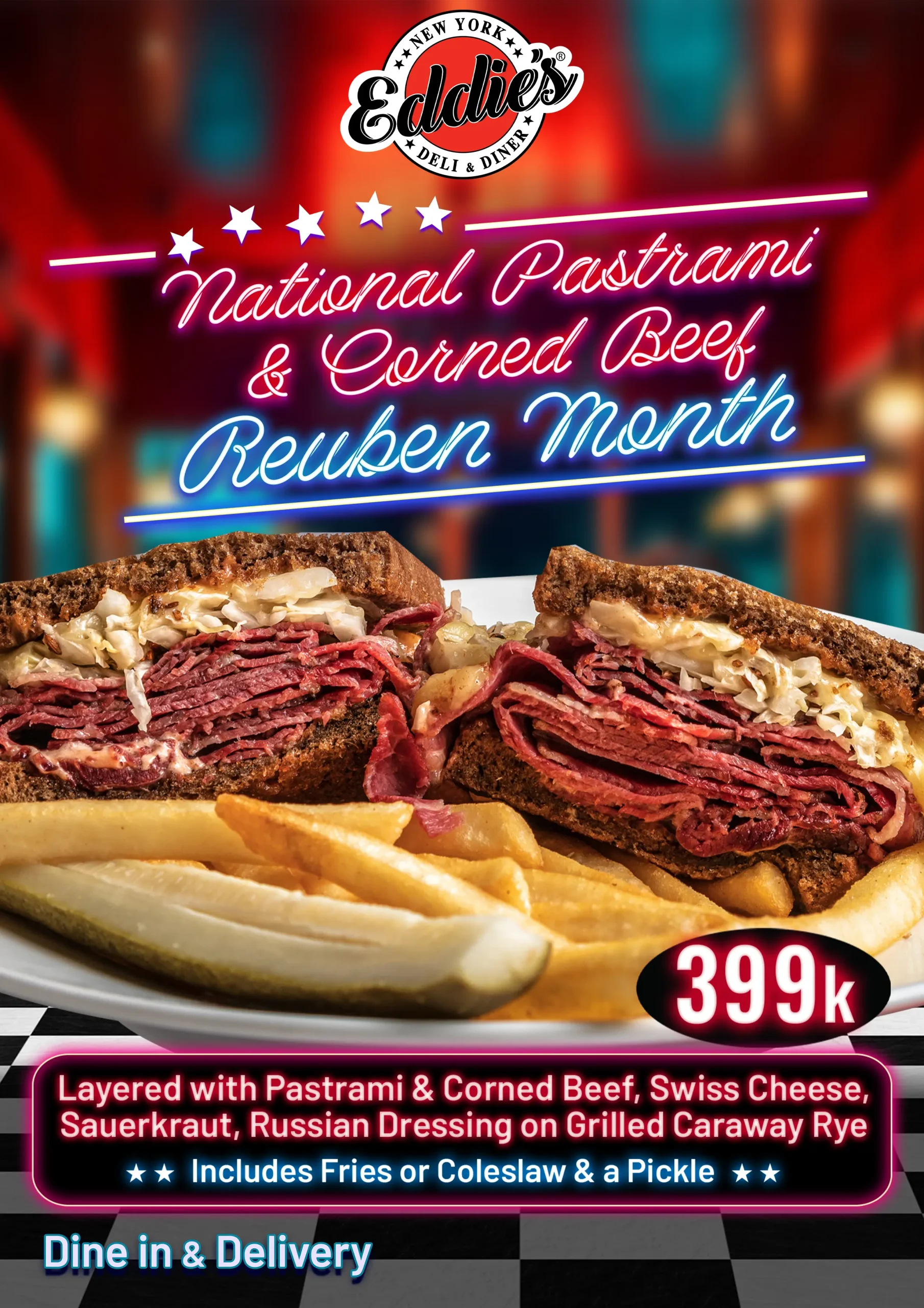 Pastrami and Corned Beef Reuben