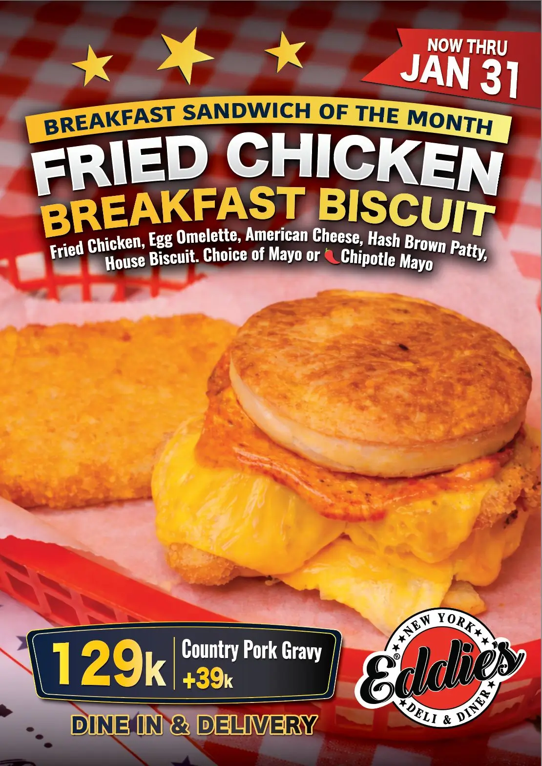Fried Chicken Breakfast Biscuit