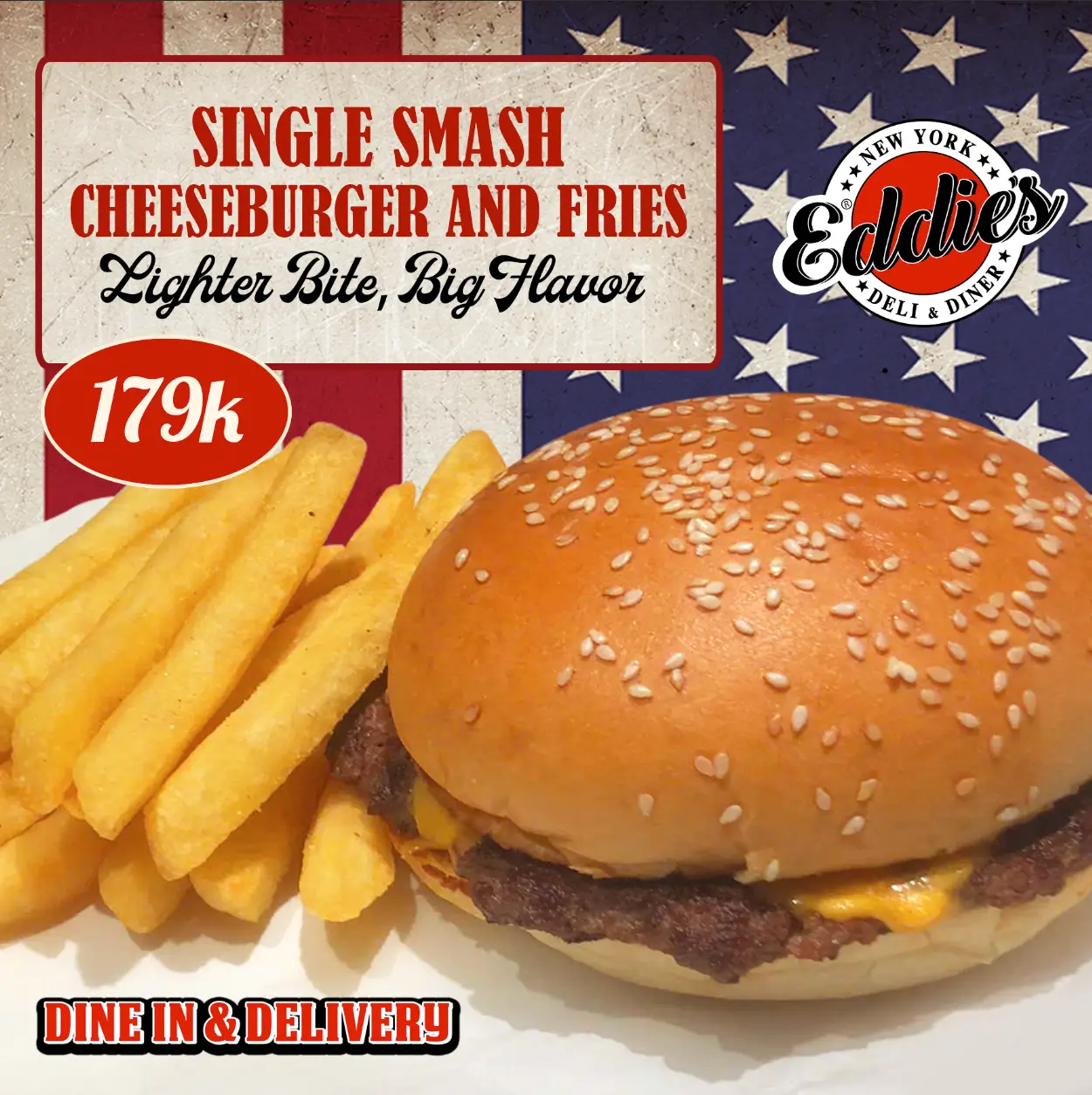 Single Smash Cheeseburger