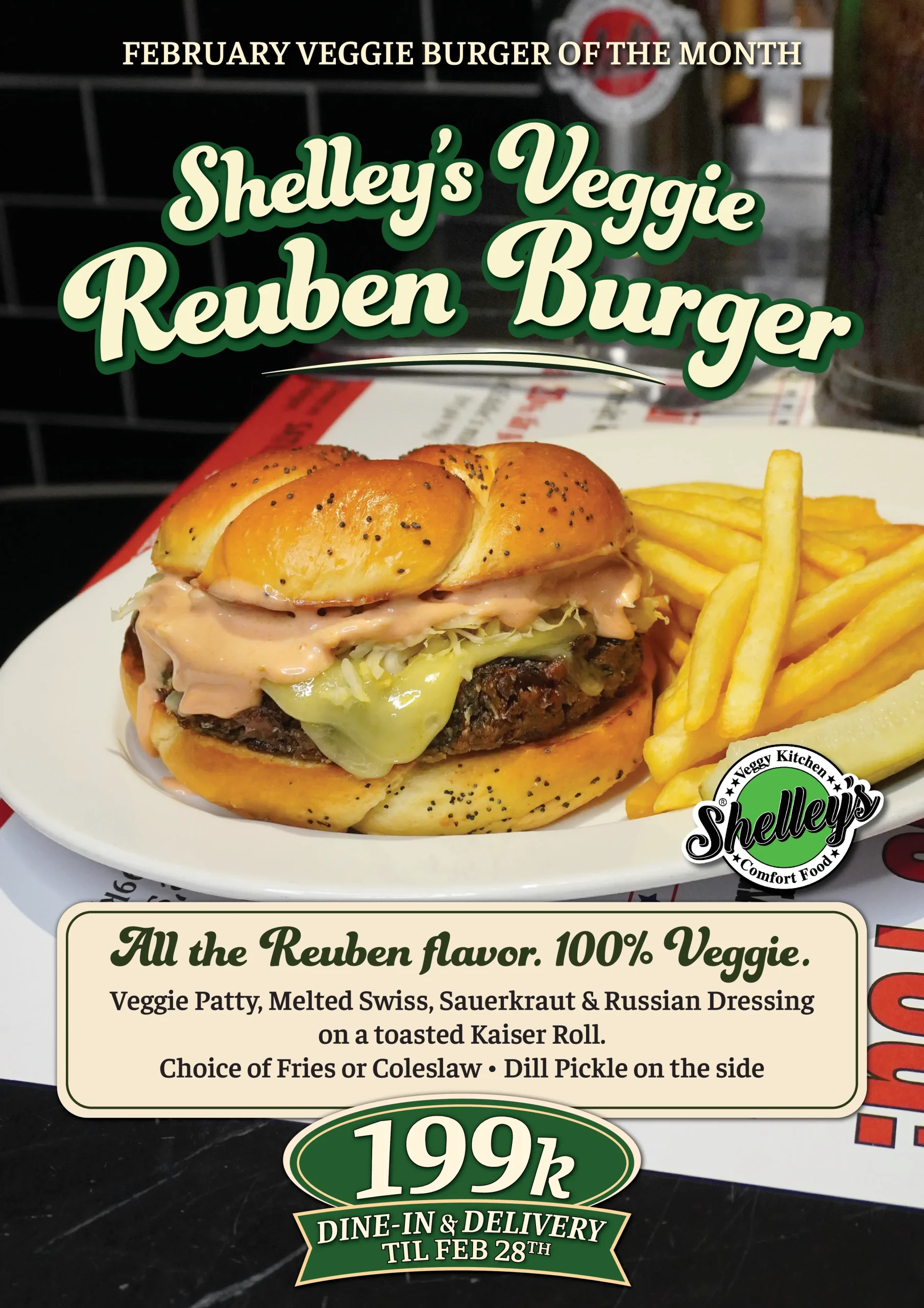 SHELLEY VEGGIE RENBEN BURGER