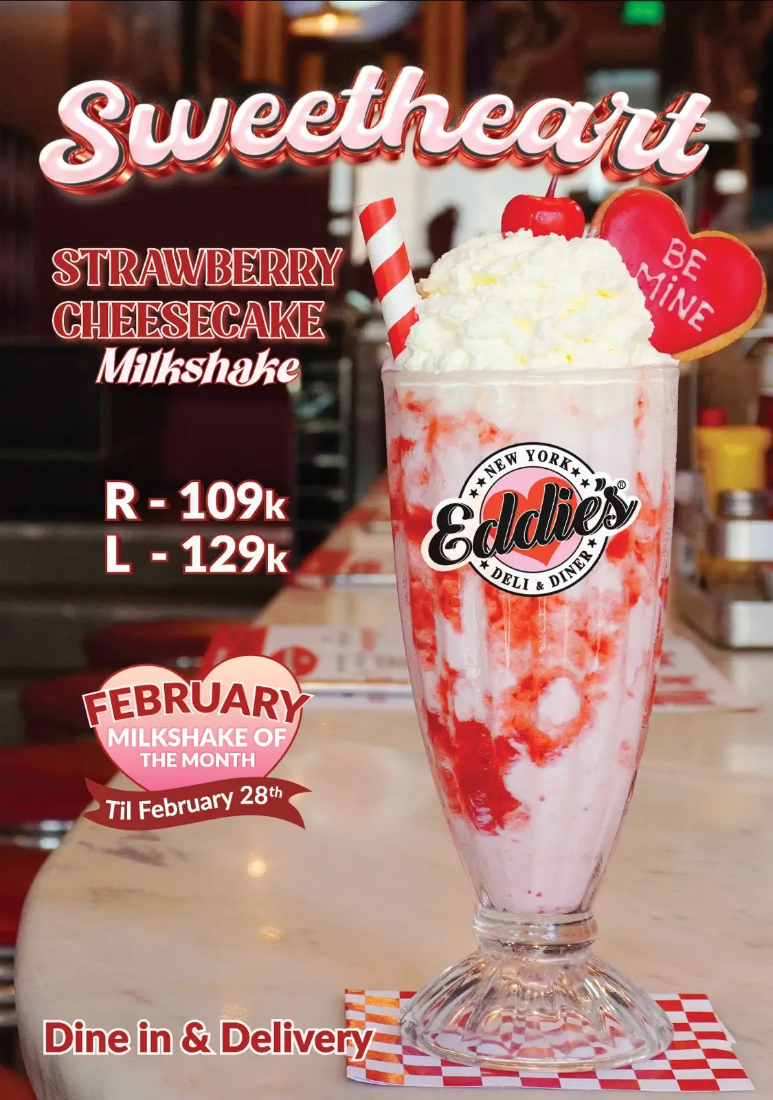 Sweetheart Strawberry Cheesecake Milkshake