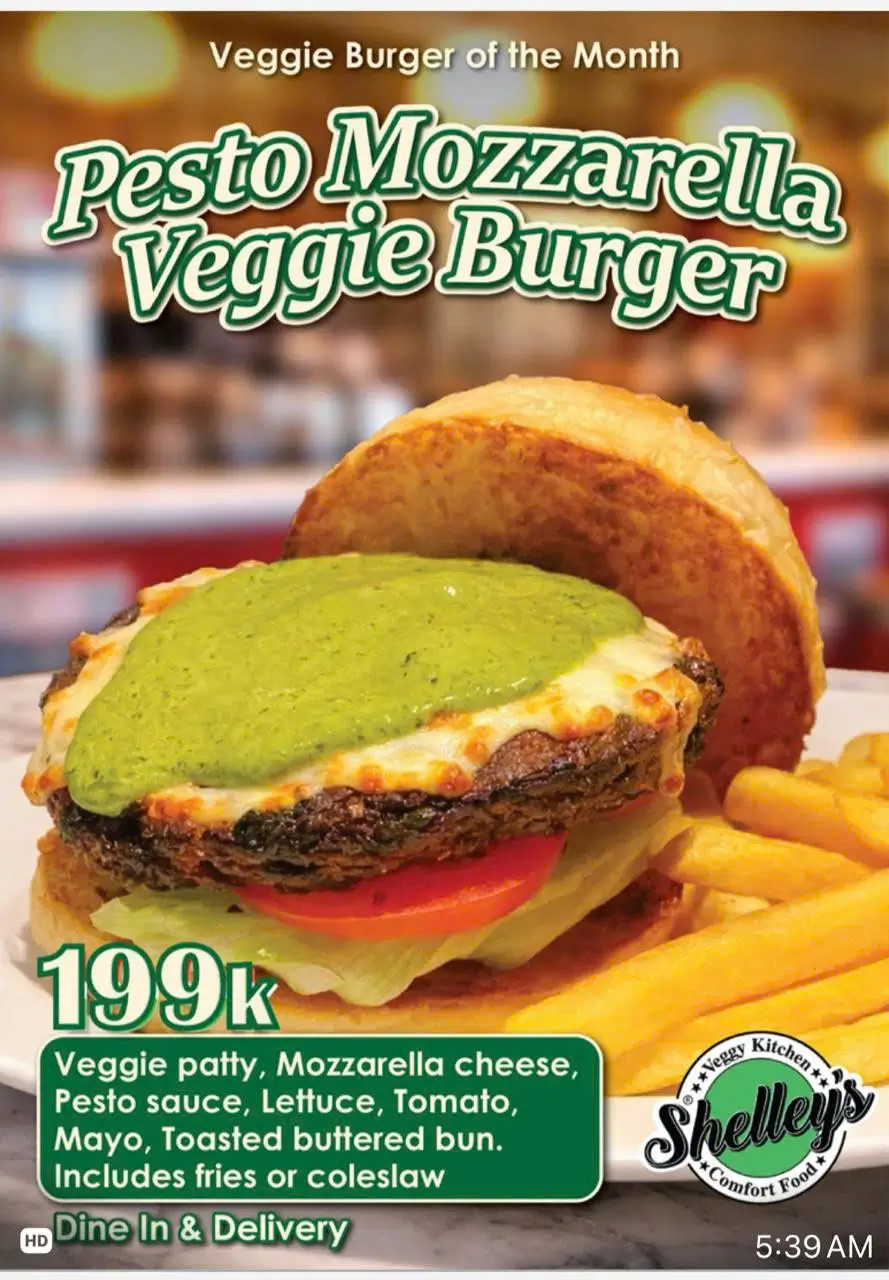 Pesto Mozzarella Veggie Burger