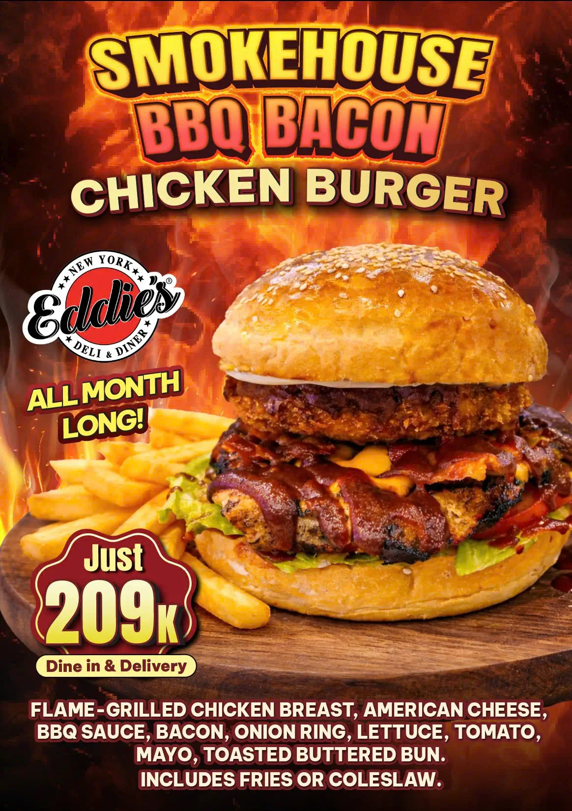 Smokehouse BBQ Bacon Chicken Burger