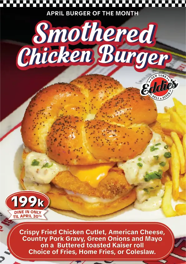 SMOTHERED CHICKEN BURGER