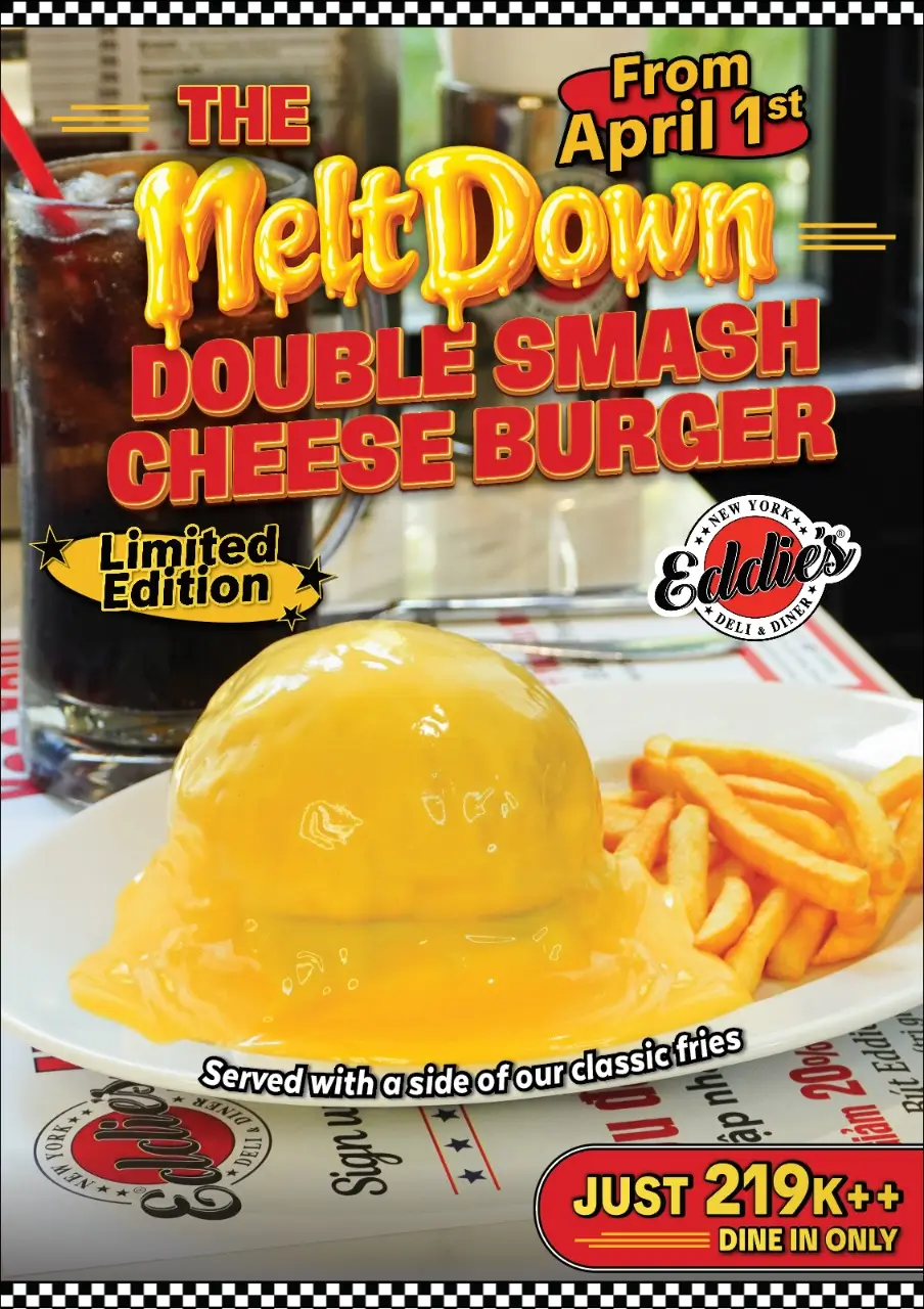 THE MELT DOWN DOUBLE SMASH CHEESEBURGER