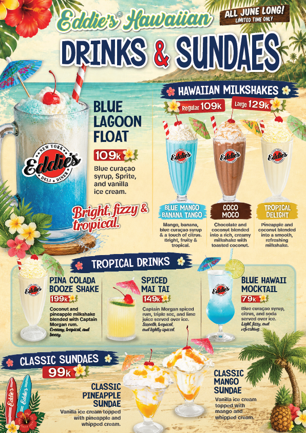 EDDIE'S HAWAIIAN DRINKS
